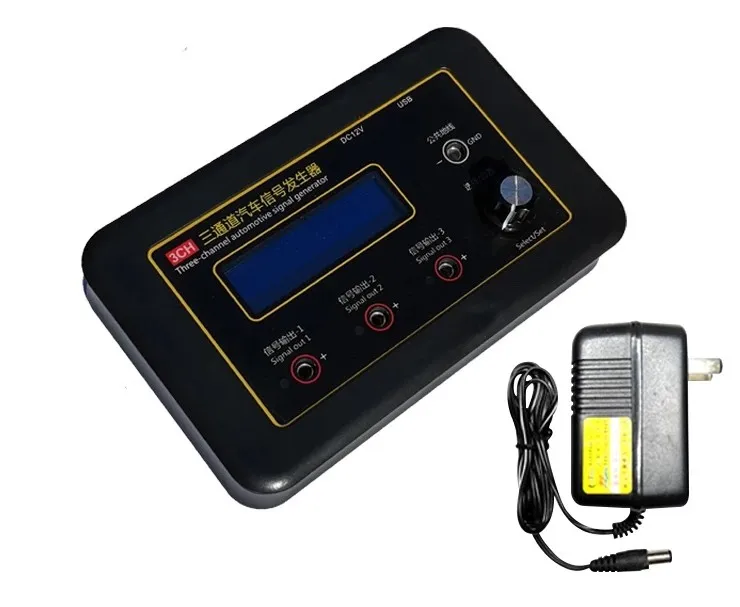 

Three-channel Automobile Signal Generator ECU Computer Maintenance Tester Crankshaft Camshaft Sensor Simulator