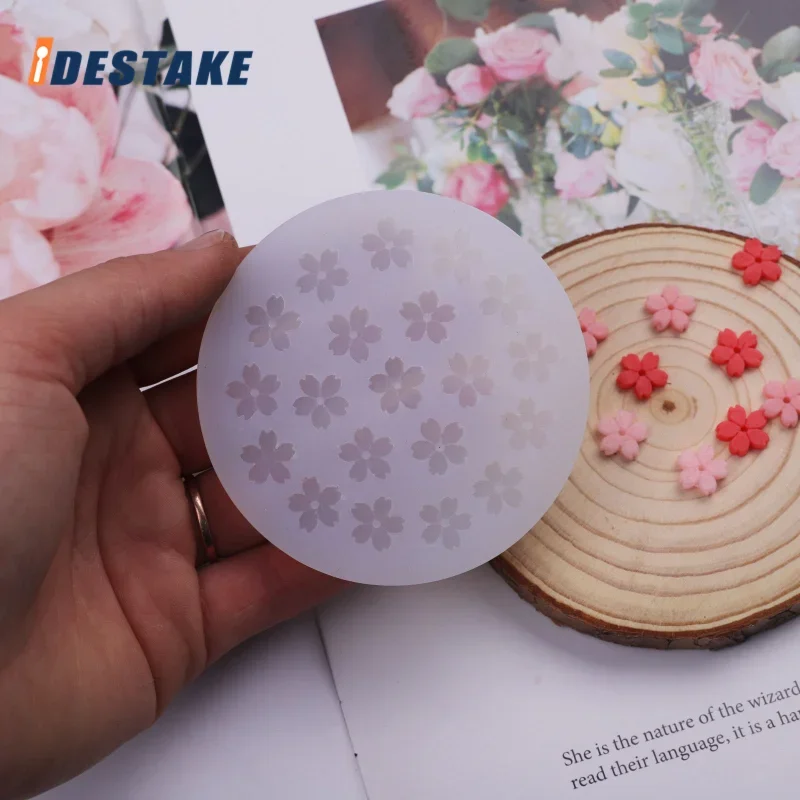 Zyluniy Mooncake Form Press - 6 Blumen Stempel Für Mondkuchen & Kekse Weiß