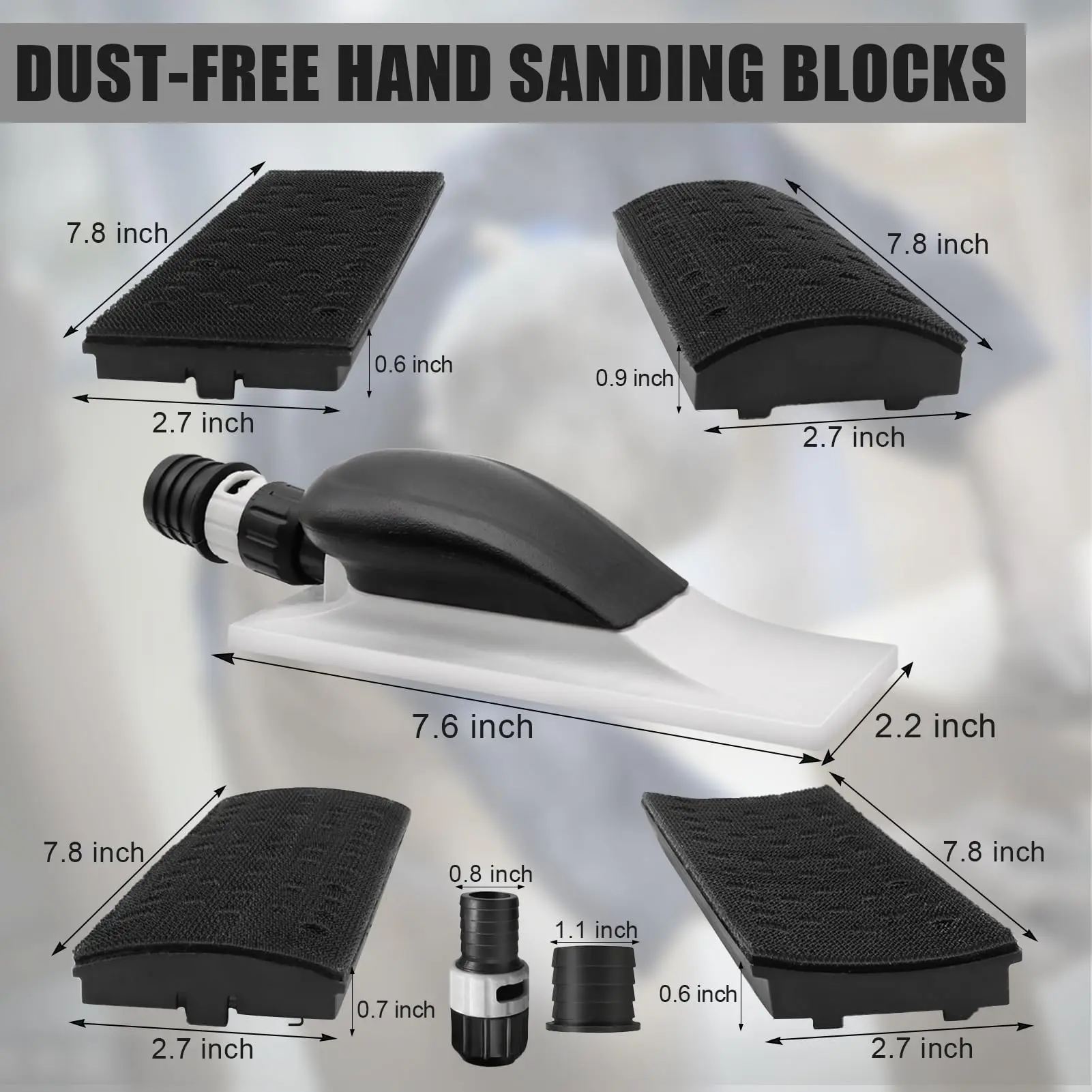 70&times;200MM Hand Multi-Hole Sanding Block Kit 10Pcs Dust Extraction Grip Face Block for Dust-Free Wood Polishing Car Detailing sandpaper tools