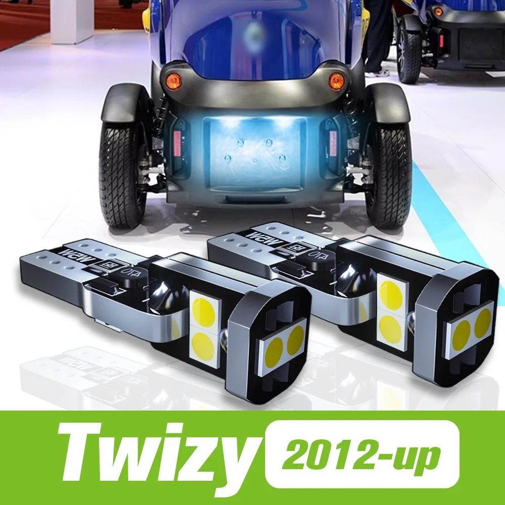 2 Pezzi Per Renault Twizy Led Luce Targa 2012 2013 2014 2015 Accessori