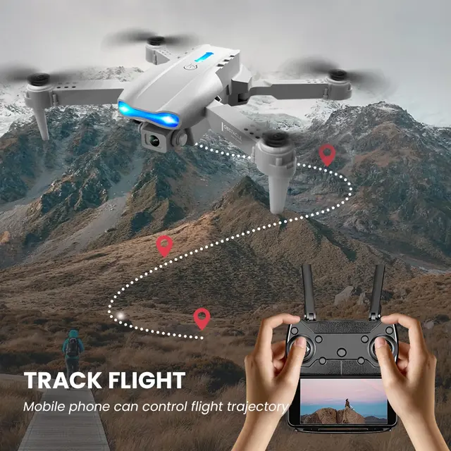 4K-Drohne mit Doppelkamera, Modell E99 K3 Pro, mit faltbarem High-Hold-Modus und WLAN-Antenne für Fotografie 5