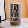 Five layer crystal belt storage box for storage and display, featuring a cylindrical stackable design 5