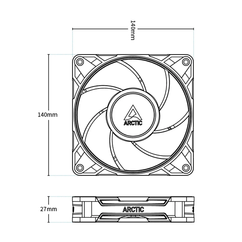 مروحة تبريد فائقة للكمبيوترات واللابتوب