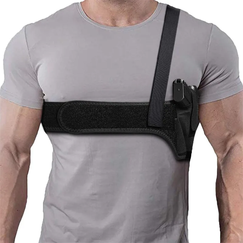 

Underarm Hidden Gun Holster Shoulder Holster Right Hand Tactical Handgun Carry Pouch Bullet Clip Sleeve Glock 17 19 Holder