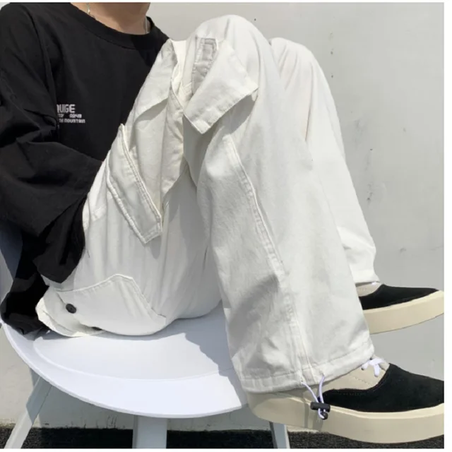 CASUAL한 남성용 바지, 블랙/화이트 캐주얼 팬츠