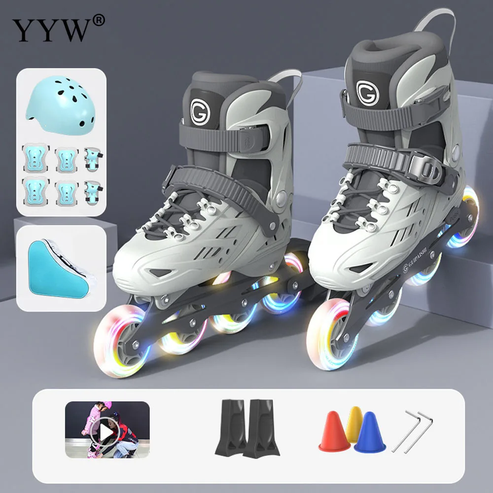 ​Professional Inline Roller Skates Woman Man Kids Speed Skate Shoes Outdoor Speed Skating 4 Wheels Sneaker Free Style Sneakers