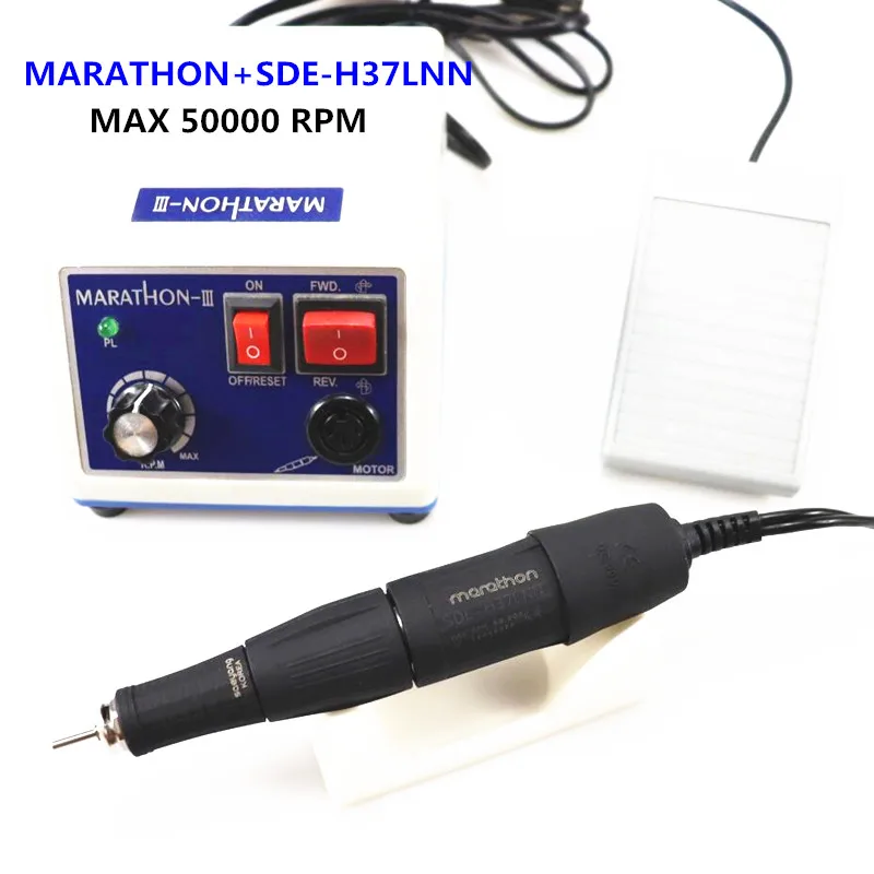 Description Picture 2 of item45K New Arrival STRONG 210 LAAOVE N3 H37LN Handpiece 65W 50000rpm Nail Drills Manicure Machine Pedicure Electric File Bits Kit