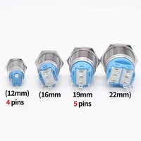 Metal Push Button Switch with Wire On Off PC Power Waterproof 12v for Car Momentary Latching Fixed NO NC 5V 220V 12 16 19 22 mm - Image 4