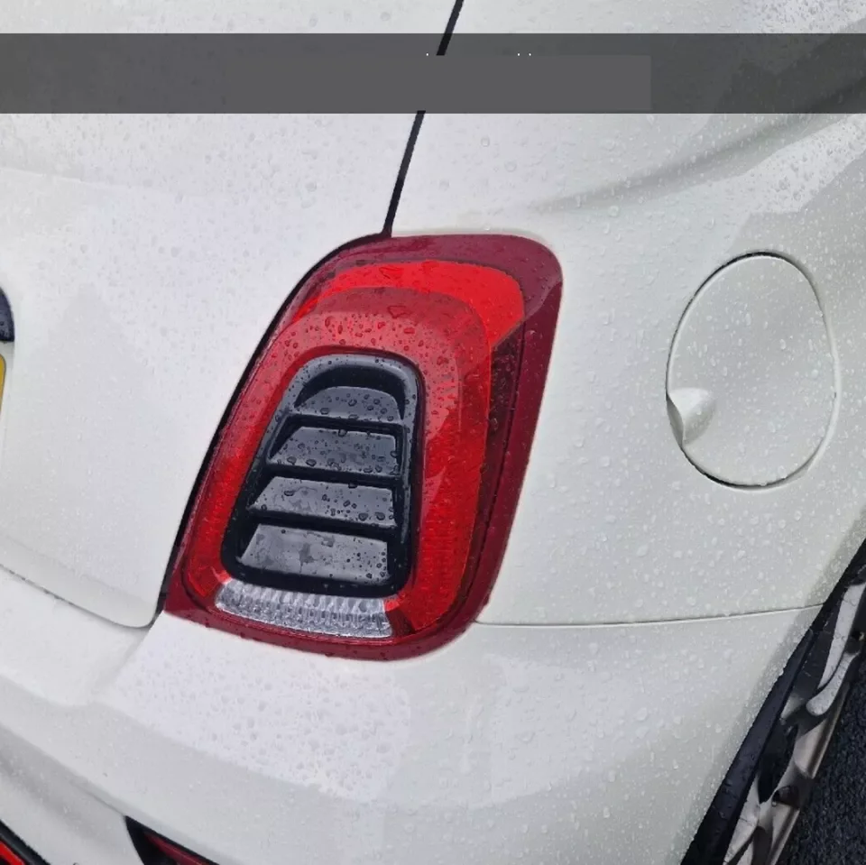 ABARTH695#595#リアゲートカーボンファイバーカバー ABARTH500,595/695 ドライカーボン リアゲートハンドルカバー