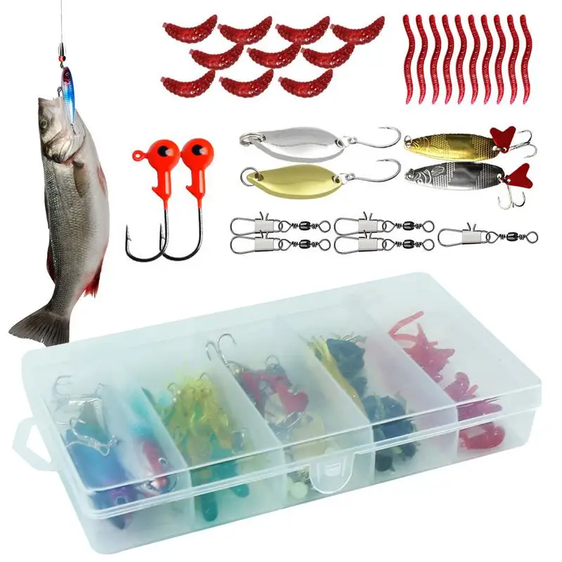 

Набор рыболовных приманок, набор снастей, приманка для пресноводной рыбалки, искусственная рыболовная приманка с коробкой для снастей, рыболовные снасти, свимбейты для