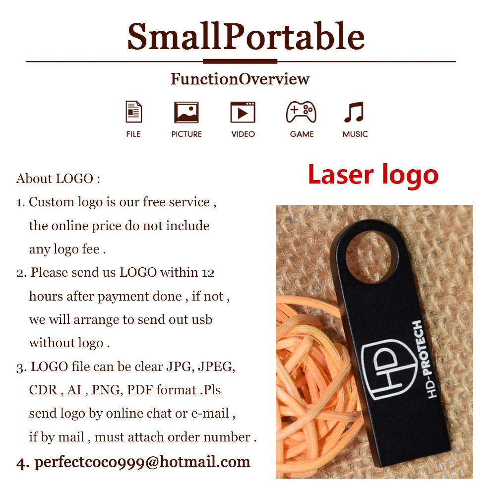 30Pcslot Free USB Pendrive 1GB 2GB 4GB 8GB 16GB Music Flash Pen Drive 32GB Memory Stick Company Gift flash drive