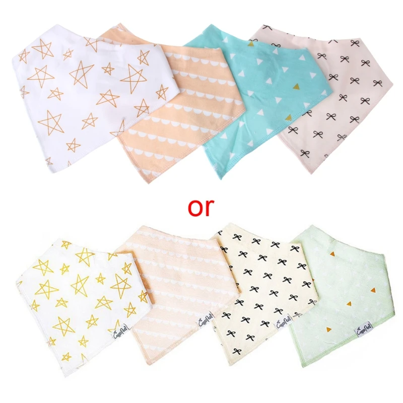 F62D 4PCS ҳ  ι ҳ ⼺  ħ 긮 ι Burp Cloth Bandanas  ϰ   ΰ