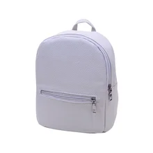 Stylish Mini Small PU Leather Backpack Casual Shopping Daypack School Shoulder Handbag for Teens and Girls (Grey)
