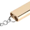 10Pcs Aluminum Alloy Emergency Survival Whistle Double Tube High Frequency Survival Whistle with Keychain 6