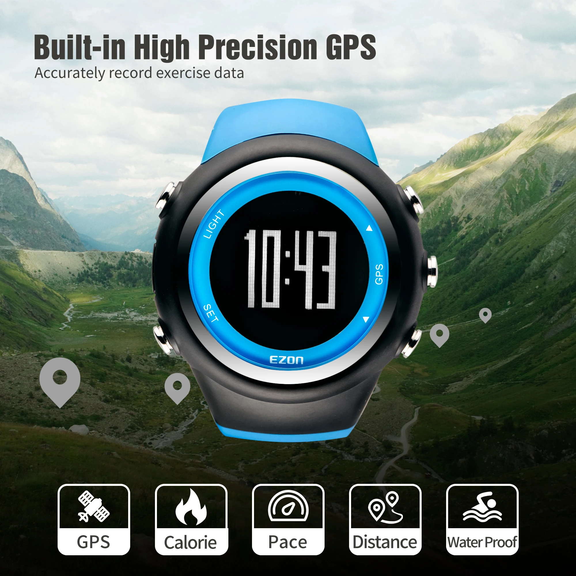 ベストセラー EZON T031 GPS ランニングスポーツウォッチ