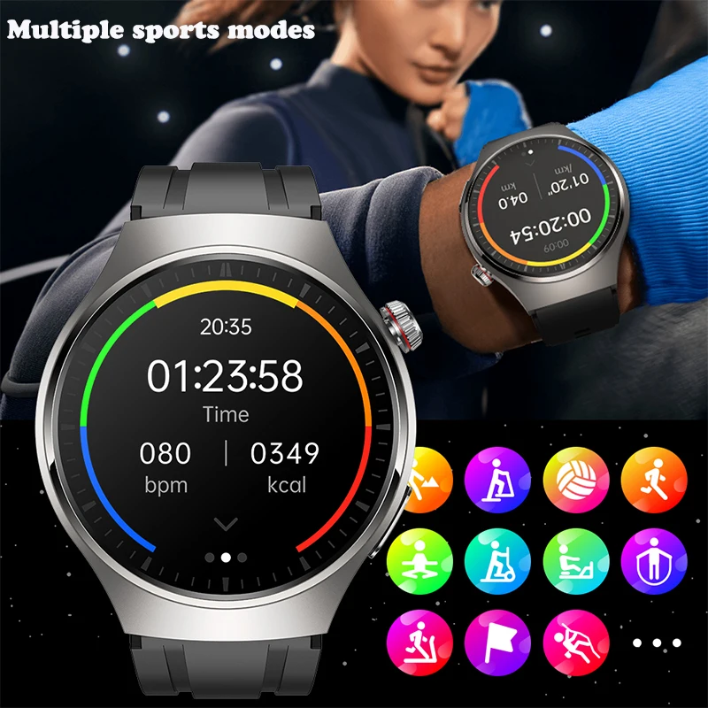 ȵ̵ OS IOS Ʈ ġ  ECG + PPG AMOLED 466*466 HD ȭ ɹڼ  ȭ, IP68  Ʈġ 2024
