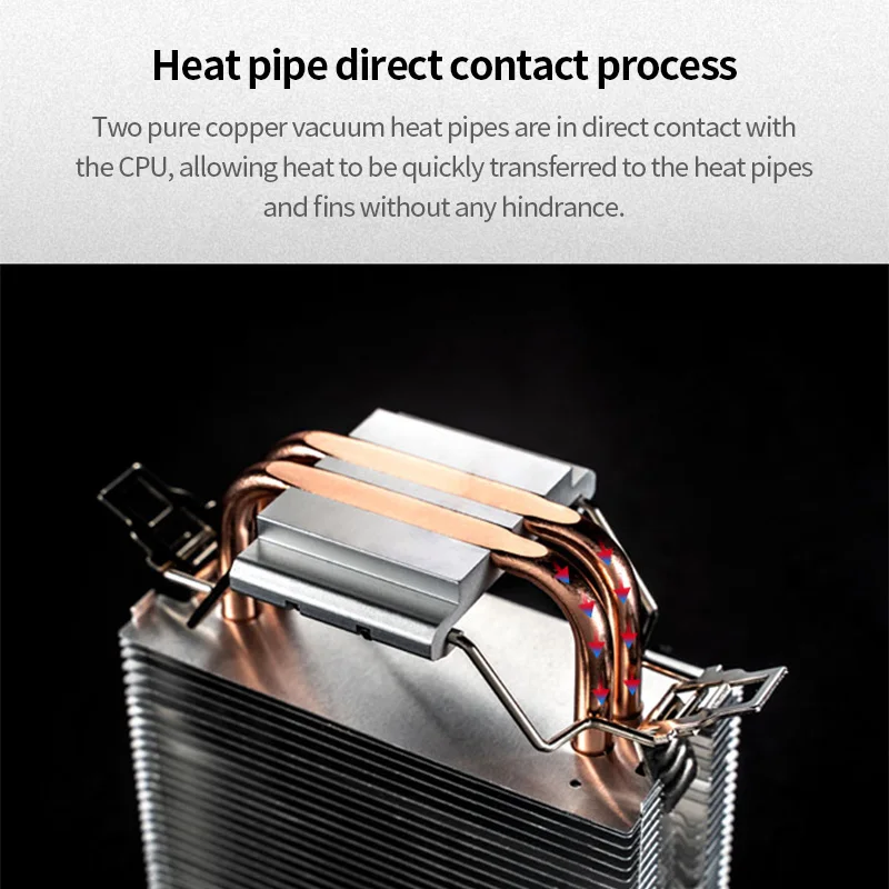 Jonsbo CR1200 CPU Cooler 2 Heat Pipe Tower RGB Colorful Light Effect 9cm Fan Intel 1151 1700 AMD AM4 Optional LGA2011 Buckle