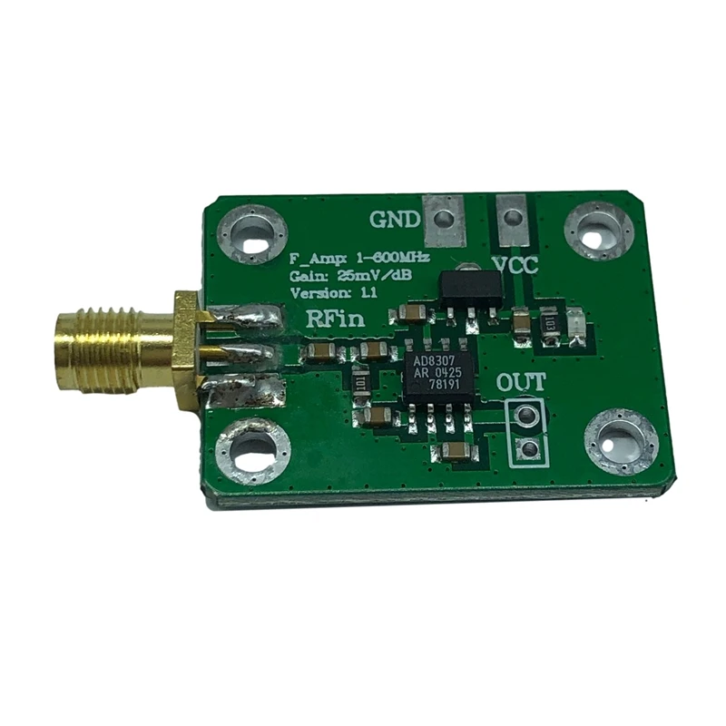 RF Power Meter AD8307 RF Power Meter Logarithmic Detector Power Detection 1-600MHz RF Detector Meter
