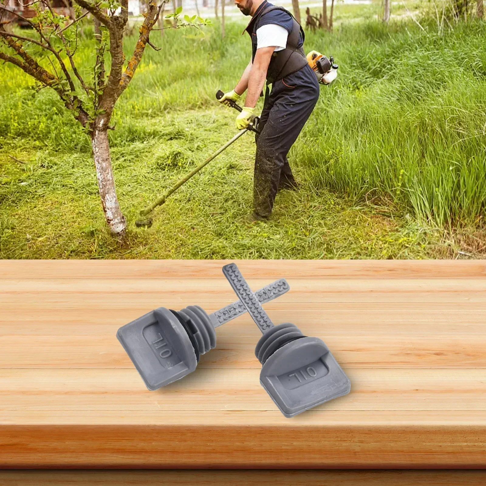 Tappo di riempimento olio di ricambio 2 pezzi Kit di accessori Set di parti di ricambio per tosaerba Astina di livello GX120 GX140 GX160 GX200 - immagine 4