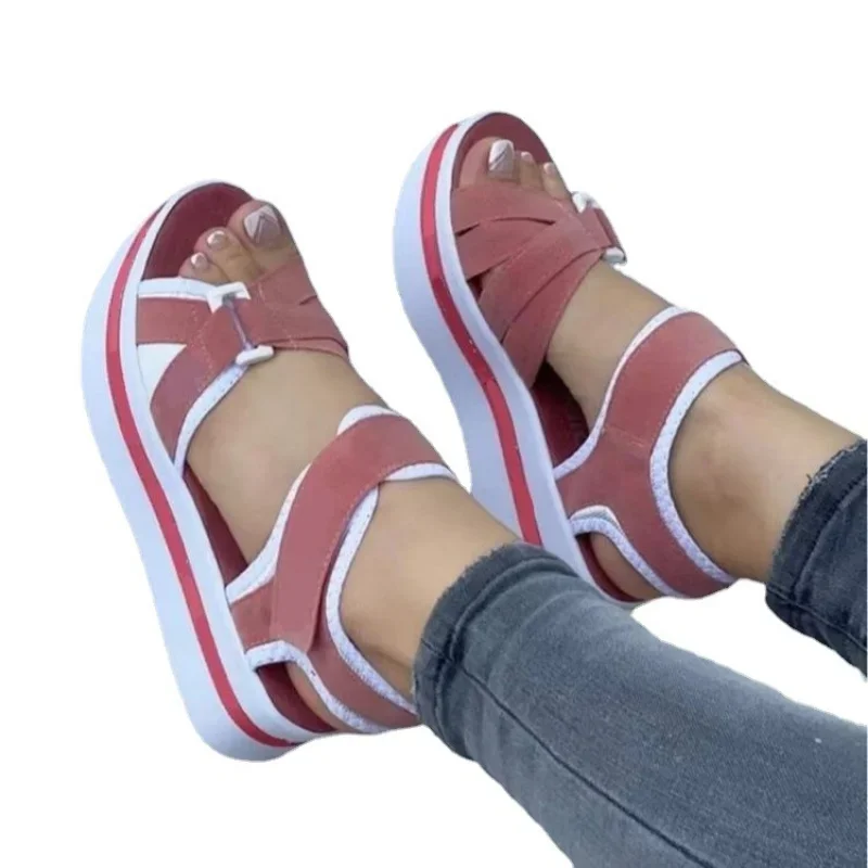 Women Sandals Summer Flats Platform Sport Casual Slides