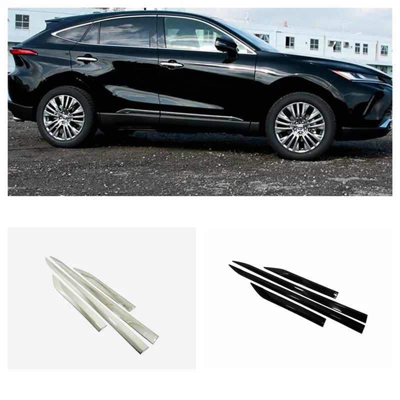 

Для Toyota Harrier Venza 2020 2021 хромированный автомобильный Стайлинг автомобильные декоративные аксессуары Боковая дверь Молдинг крышка отделка