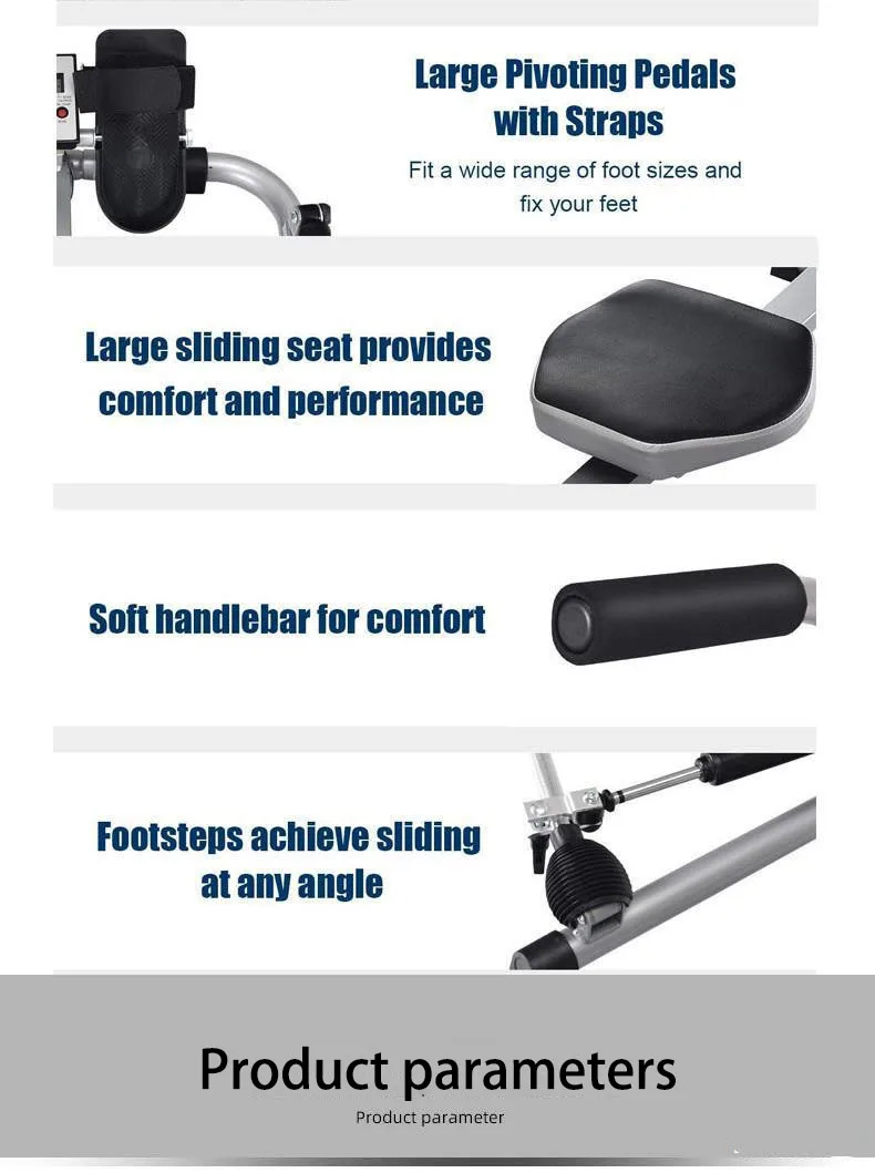 Hydraulic Rowing machine Foldable Mute Aerobic exercise Household use Fitness Equipment Gym appliance Bodybuilding Sports rower