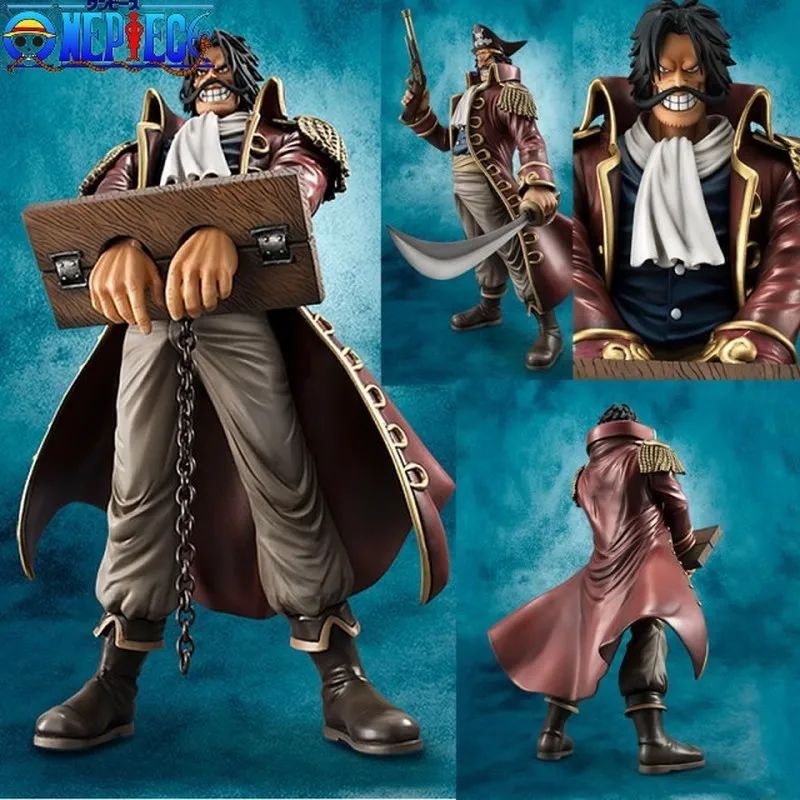 

25cm Anime One Piece Action Figure Original Megahouse Portrait Of Pirates Dx Excellent Model Collection Figure Gol.D.Roger Toys