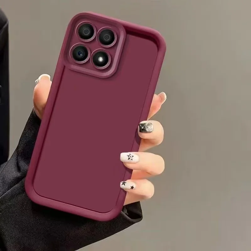 Silicone Camera Lens Protective Back Cover - Solid Color