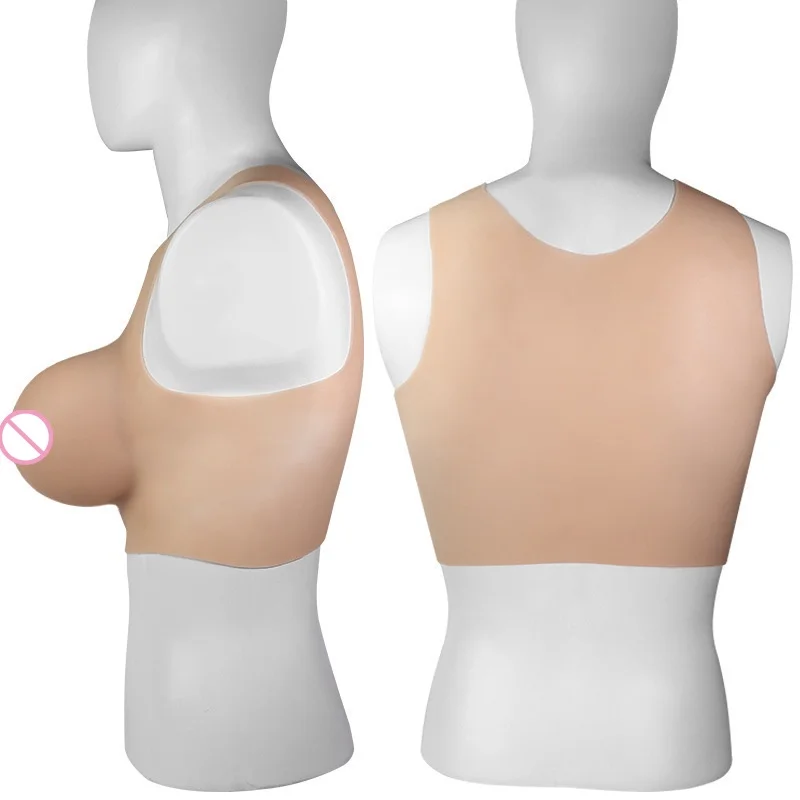 Multi-Size Silicone Breast Prostheses Female Wearable Male Breast Stick Cd Transvestite Transvestite Adult Cosplay Plate