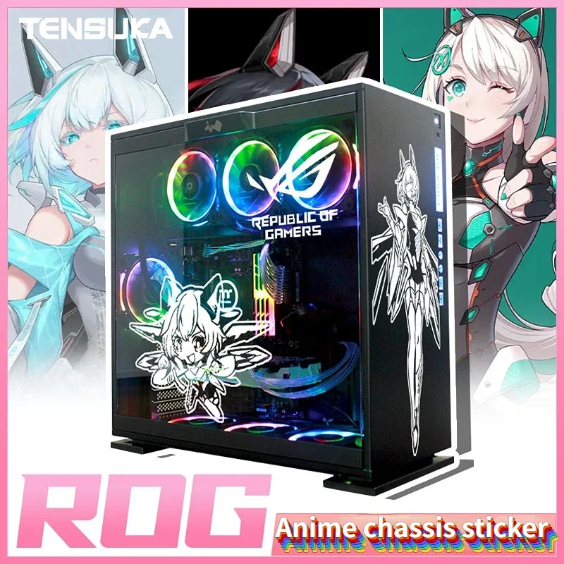 

Xue Wu Zhanji Blows Snow RO Ji Chassis Sticker Animation Computer Host Decoration Sticker anime Desktop Sticker