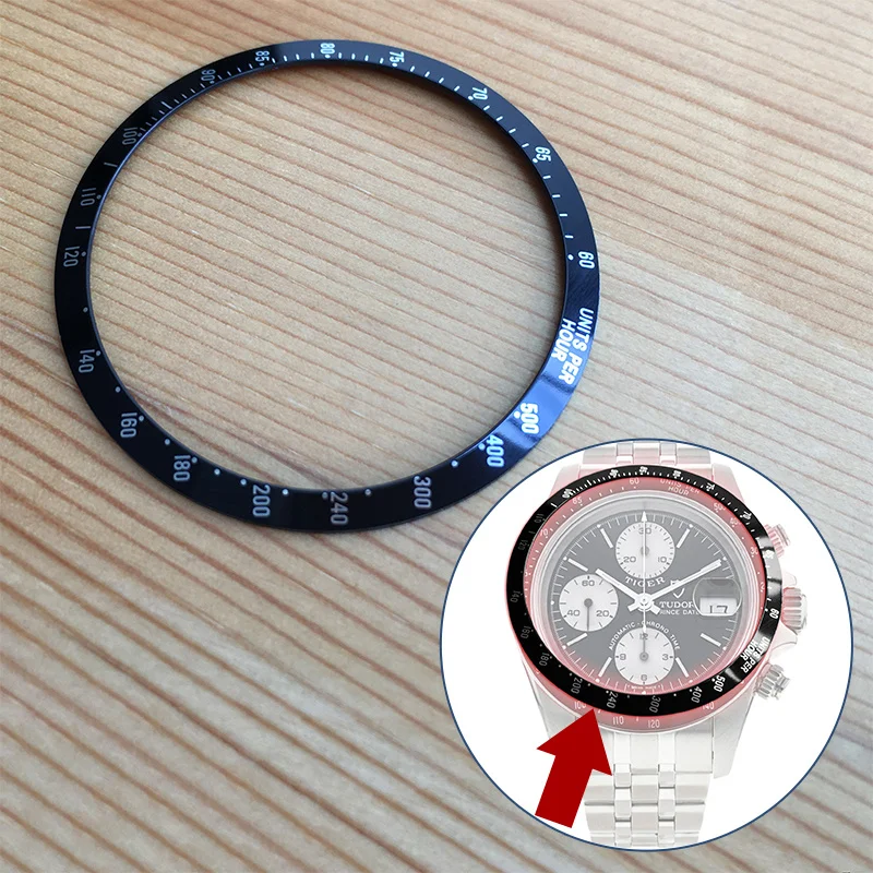 Lunetta In Lega Di Alluminio Per Tudor Tiger Prince Oyser Date 79260 Orologio Automatico