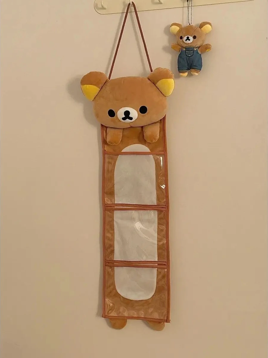 Kawaii Wandbehang Aufbewahrungstasche Cartoon Bär Tür Hängetasche Große Kapazität Kleinigkeiten Aufbewahrungstasche Geschenke Hängende Aufbewahrungstasche – Detail 7