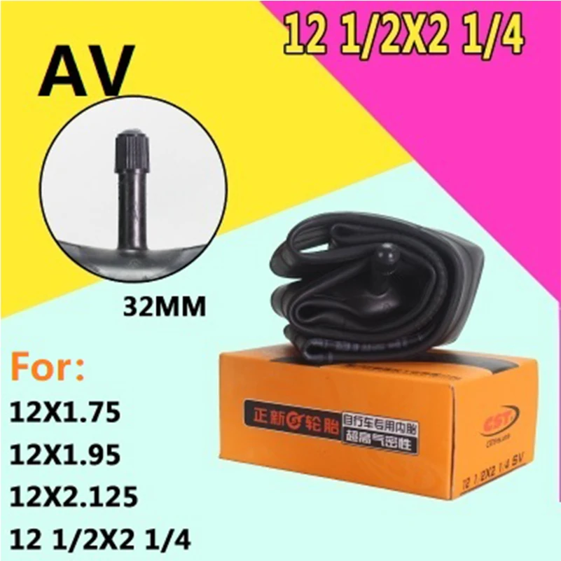 CST Inner Tube Schrader Presta Valve AV/FV Bicycle Tube 12 / 14 / 16