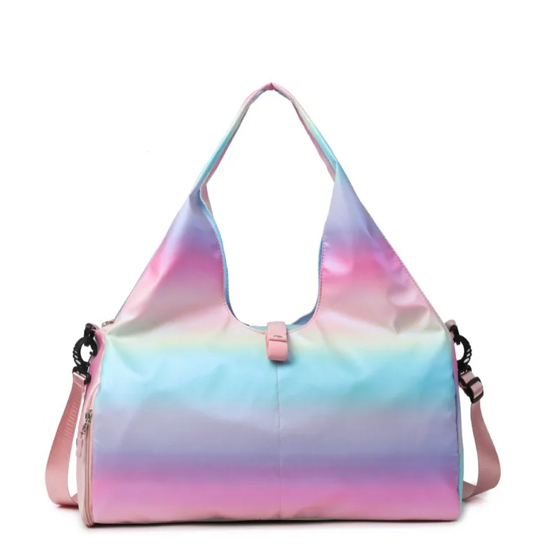 2024 New Sports Fitness with Wet Separation Independent Shoe Storage Yoga Handheld Short Distance Luggage Bag Women Travel Bags