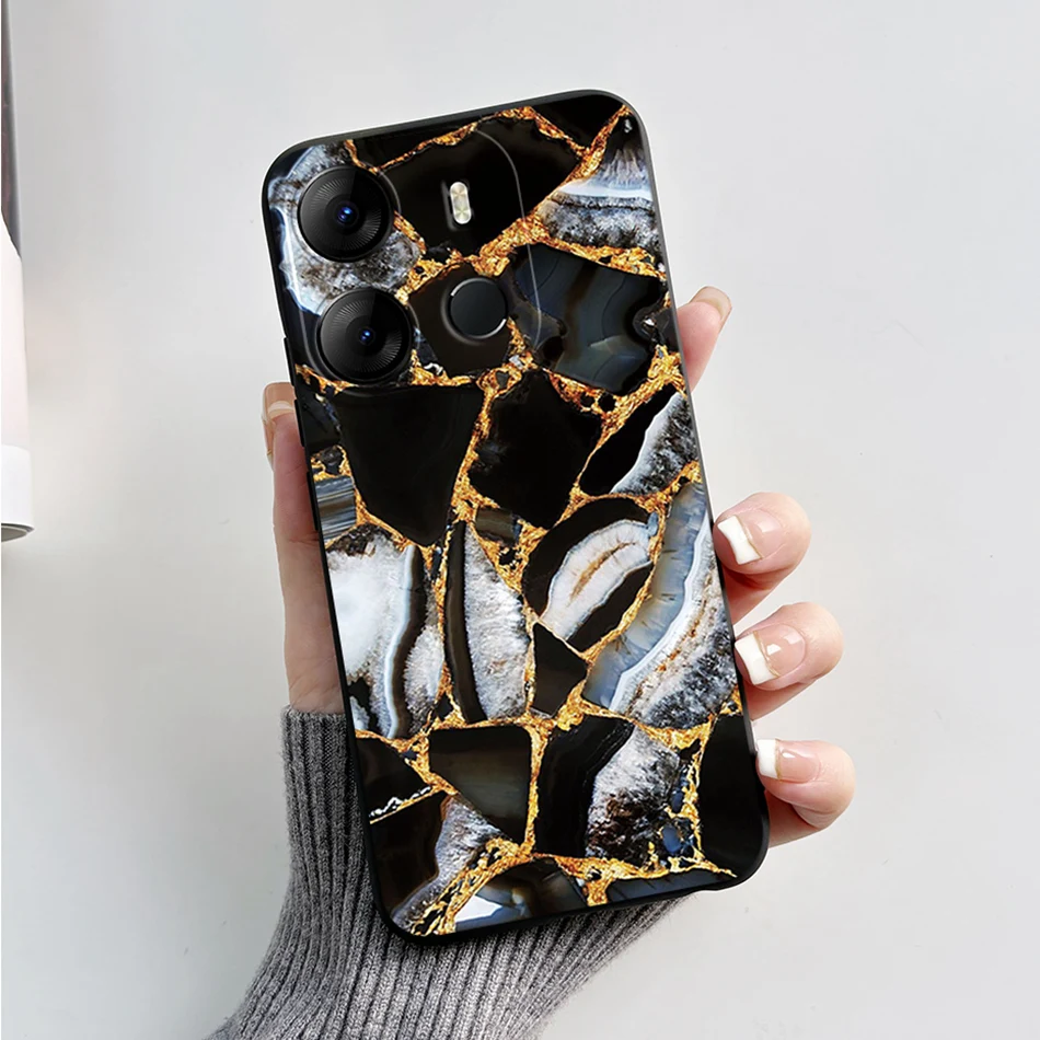Luxury Marble Soft Silicone Phone Case - Tecno Pop 7 Series