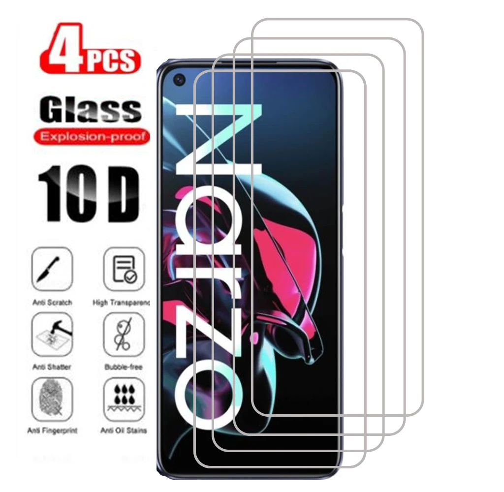 

Защитное стекло для Realme Narzo 10 10A 20 Pro 20A Q2 Q2i X3 SuperZoom X50 Pro X50m 5G Master Edition, 4 шт., защита экрана