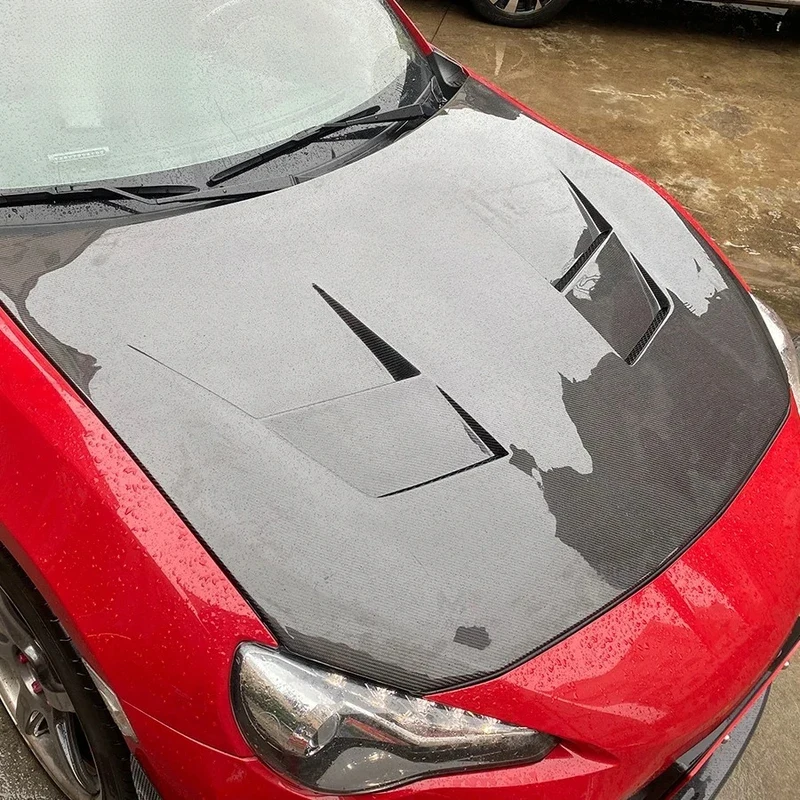 고품질 카본 파이버 프론트 벤트형 교체용 엔진 후드 자동차 액세서리 GT86 86 BRZ ZN6 ZD6 FR-S 2013+ 호환
