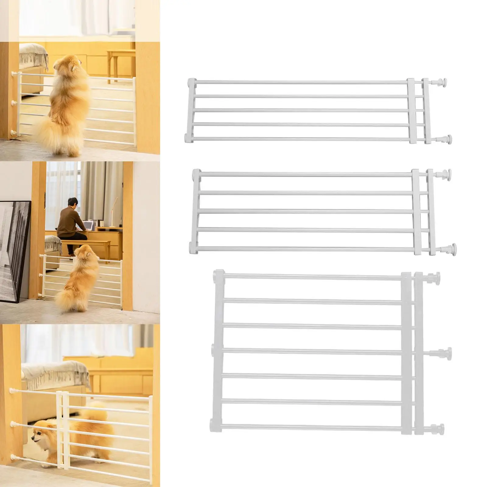 Portable Retractable Pet Dog Gate Protection Adjustable Fence Baby Barrier Stair Gate for Patio Lawn Garden Stairways Doorway Portable Retractable Pet Dog Gate Protection Adjustable Fence Baby Barrier Stair Gate for Patio Lawn Garden Stairways Doorway