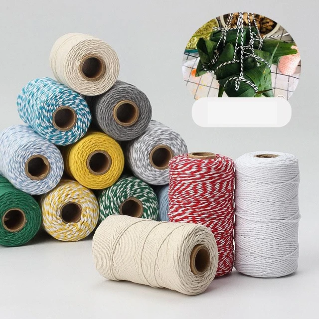 Christmas Cotton Twine Roll 10M Twisted Cord Gift Wrapping Cord