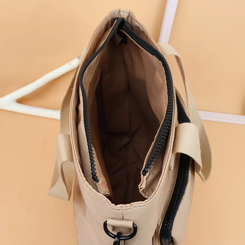 Women's Fashion Shoulder Bag Solid Color Tote Bag Commuting Leisure Simple Class Large Capacity Nylon Handbag