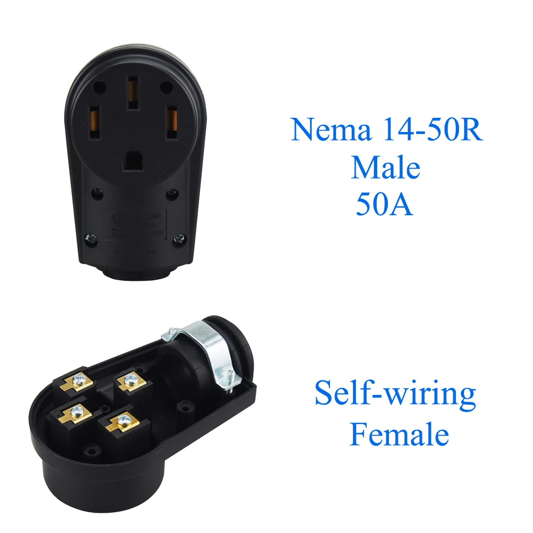 Soquete de Substituição Heavy Duty rv ev Conjunto de Energia Fêmea Nema 1450r 50 Amp - Image 4
