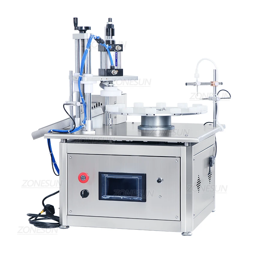 ZONESUN ZS-AFC1C Automatic 2-In-1 Magnetic Pump Liquid Filling Capping Machine