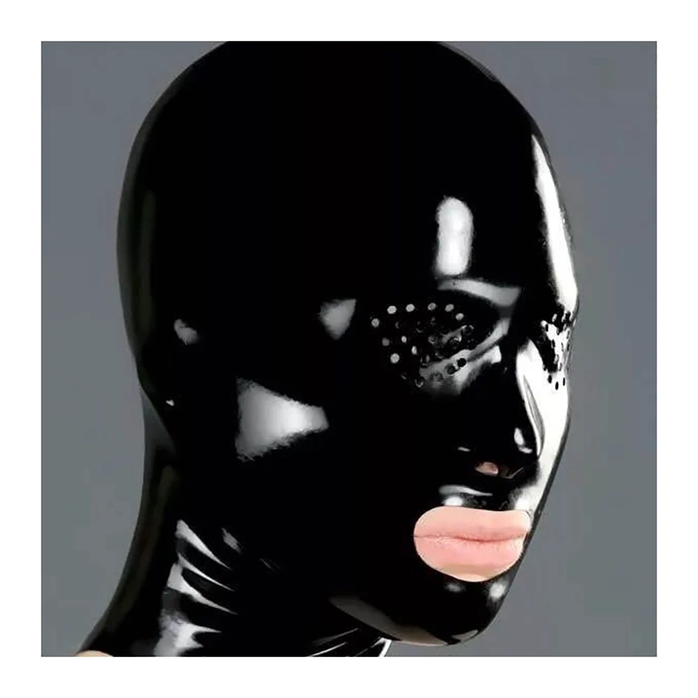Face Mask 3D Face Masks Party Masks Latex Mask with Zipper Role Playing Fetish Party Props Men Open Mouth and Nose
