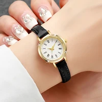 Femmes montres mode petit cadran Roma dames bracelet en cuir montre à Quartz Reloj Mujer filles horloge cadeau 2
