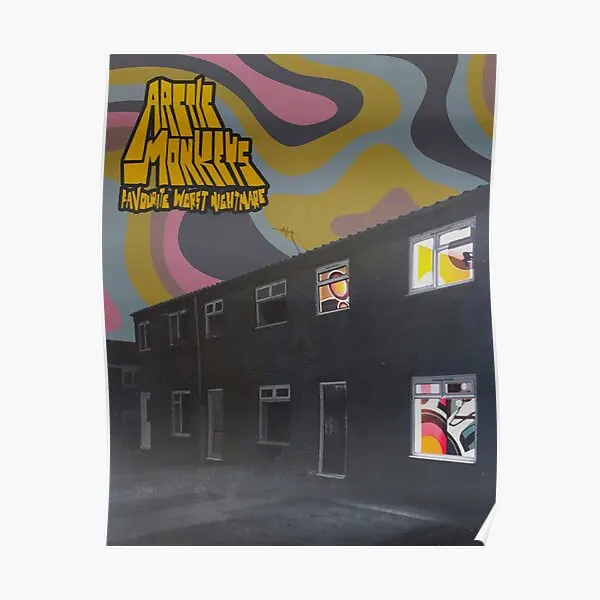 

Psychedelic Favourite Worst Nightmare Poster Print Vintage Funny Mural Home Decoration Painting Art Decor Wall Modern No Frame