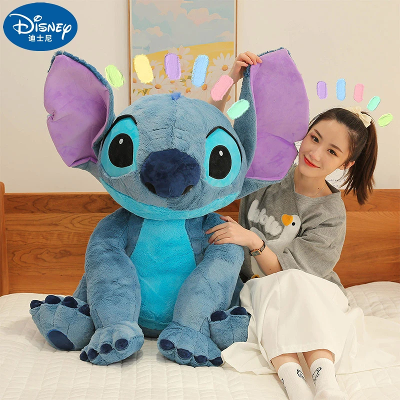 Disney Big Size Lilo & Stitch peluche cuscino per cartoni animati cuscino  per animali bambola di pezza coppia bambini giocattoli di natale regalo blu  rosa - AliExpress