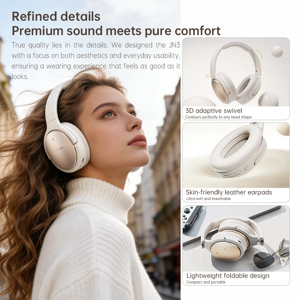 Cuffie bluetooth fiio jn3 con cancellazione rumore e spatial audio_voghion.com
