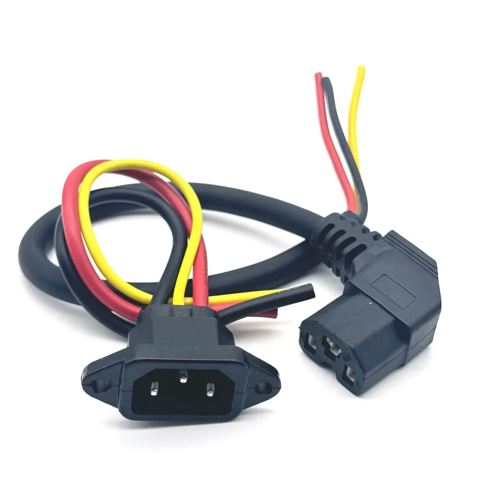 Durable 10A Elbow Charging Socket with Triple Vertical Connections