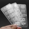 Women 10 Design Set Template Nail Art Polish Manicure Stamping Plate Scraper DIY 5