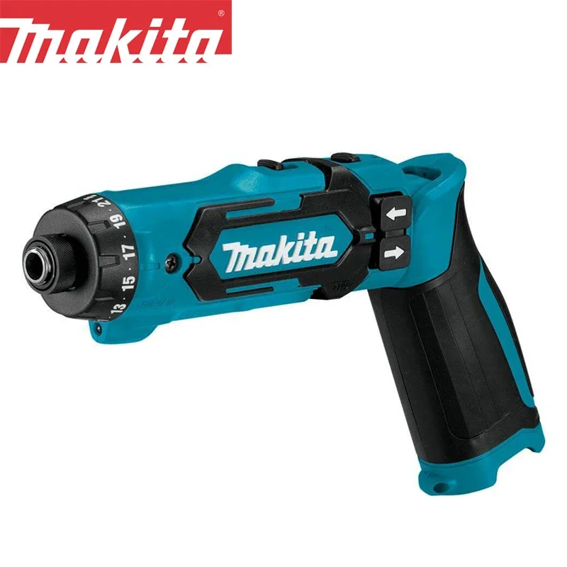 Makita Driver-Drill Kit with Auto-Stop Clutch Drill Tool DF012DZ Electric Screwdriver 7.2V Lithium Charged 1/4